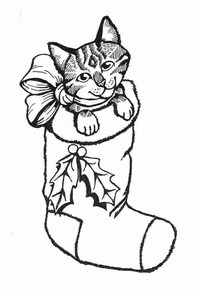 Christmas Puppy Coloring Pages Printable