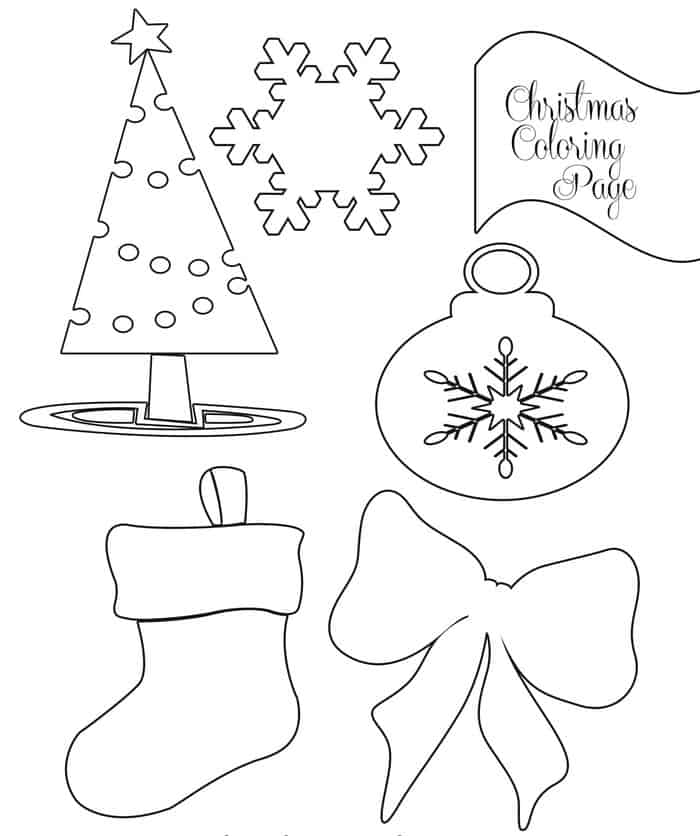 Christmas Stockings Coloring Pages 1