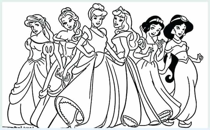 Coloring Pages Disney Princess 1