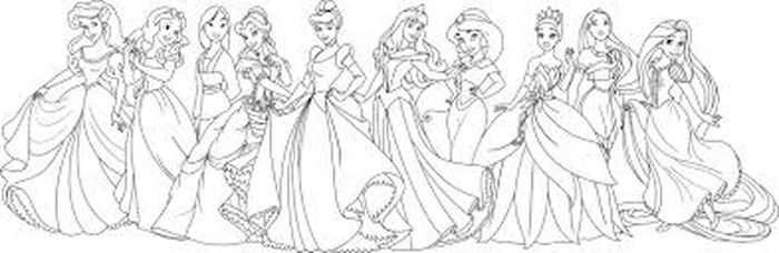 Coloring Pages Disney Princess