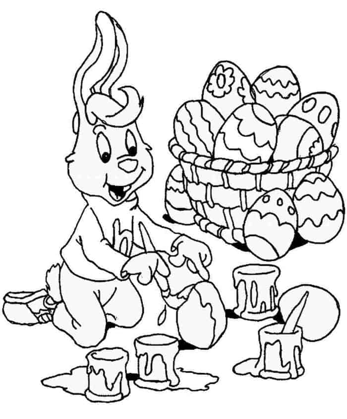 Coloring Pages Easter Bunny