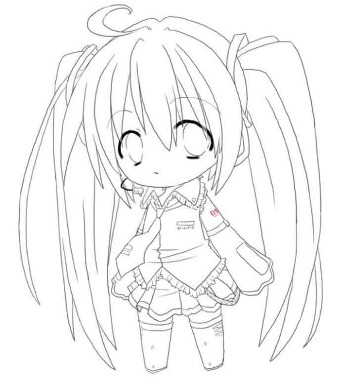 Coloring Pages For Girls Anime 1