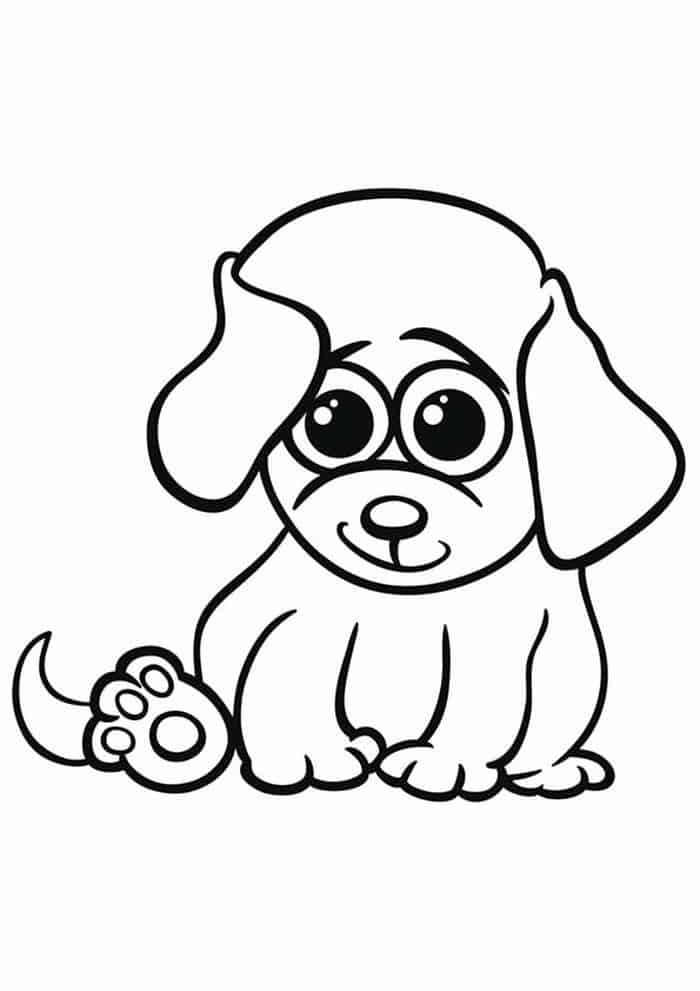 Coloring Pages For Kids Puppy