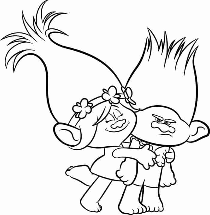 Coloring Pages For Kids Trolls