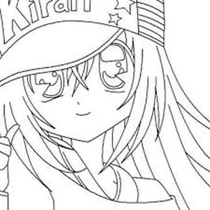 Cute Anime Girl Coloring Pages