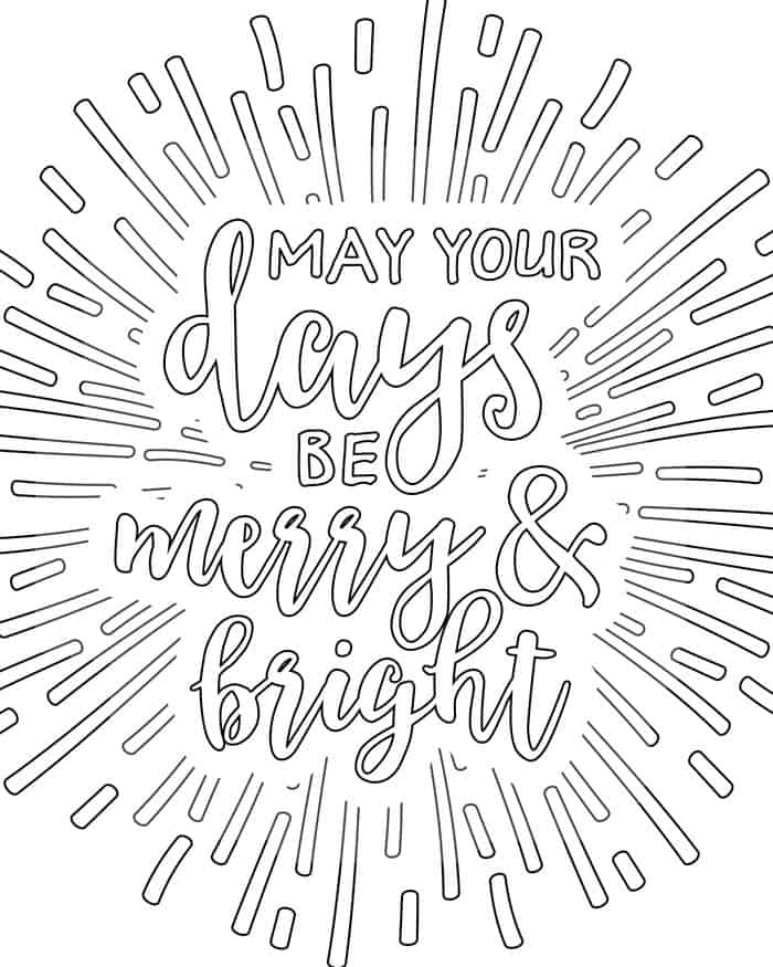 Cute Christmas Coloring Pages 1