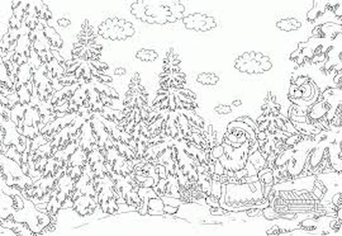 Cute Christmas Coloring Pages