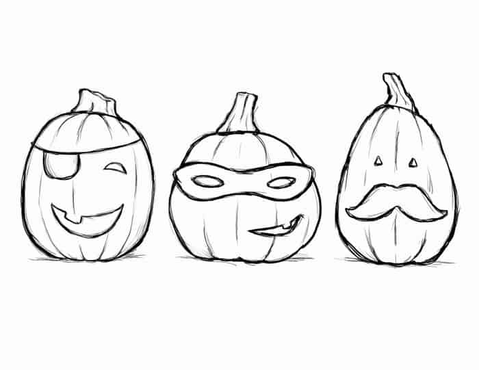 Cute Pumpkin Coloring Pages