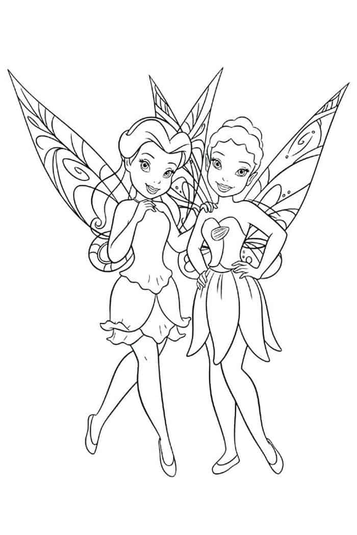 Detailed Fairy Coloring Pages