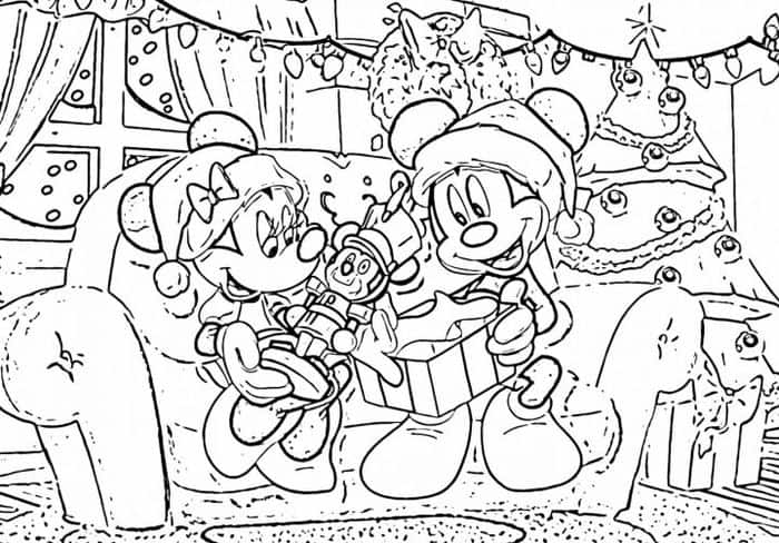 Disney Christmas Coloring Pages 2