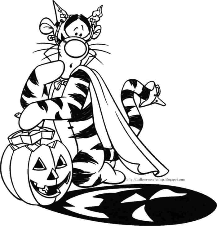 Disney Halloween Coloring Pages 1