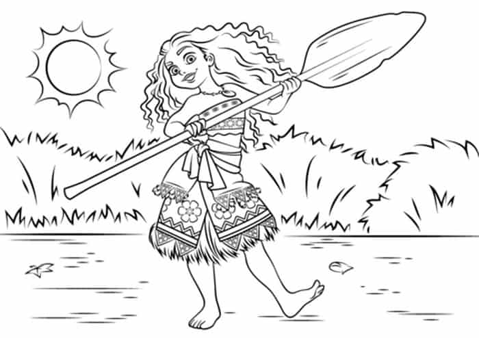 Disney Princess Coloring Pages Moana