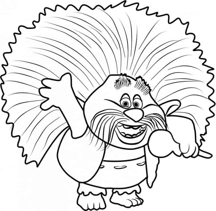 Dreamwork Trolls Coloring Pages