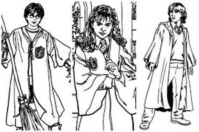 Easy Harry Potter Coloring Pages