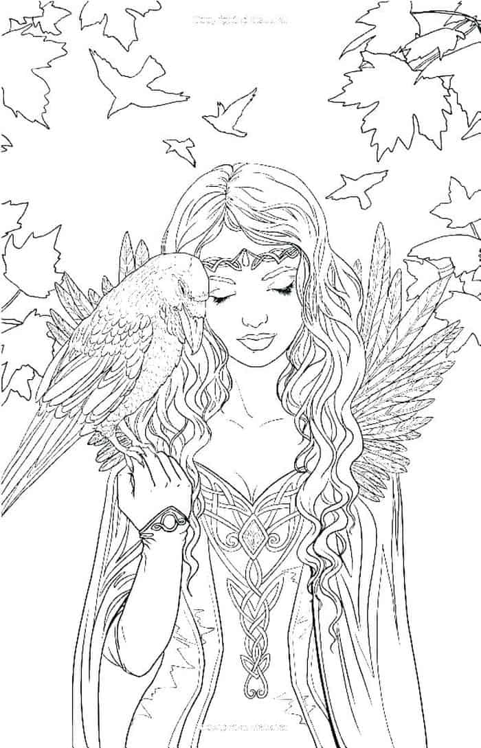 Fairy Coloring Pages For Kids