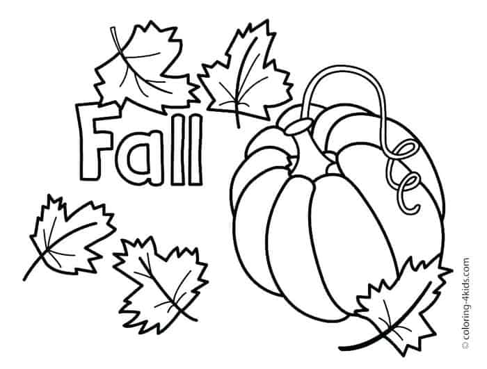 Fall Pumpkin Coloring Pages