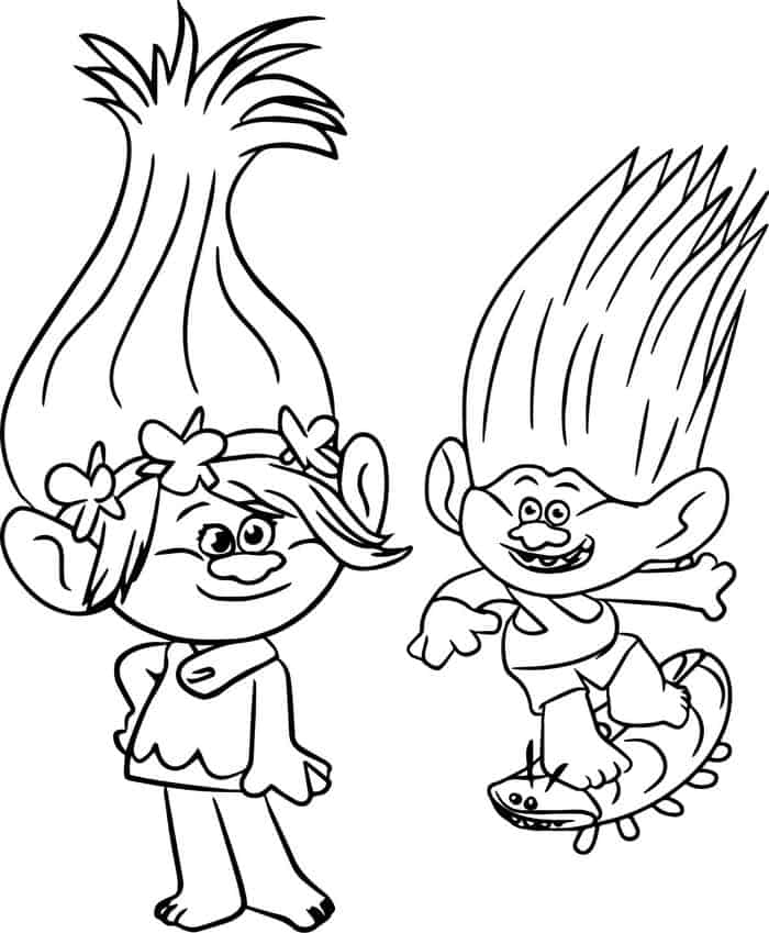Free Coloring Pages Trolls