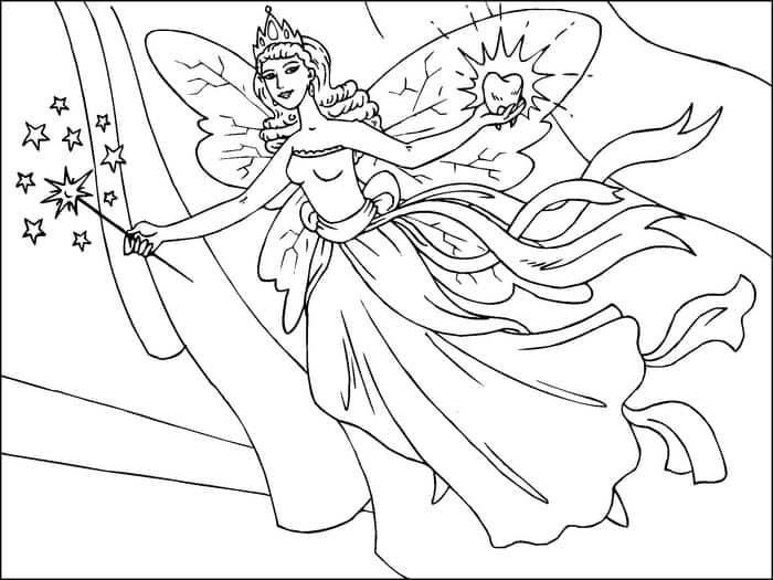 Free Fairy Coloring Pages For Adults