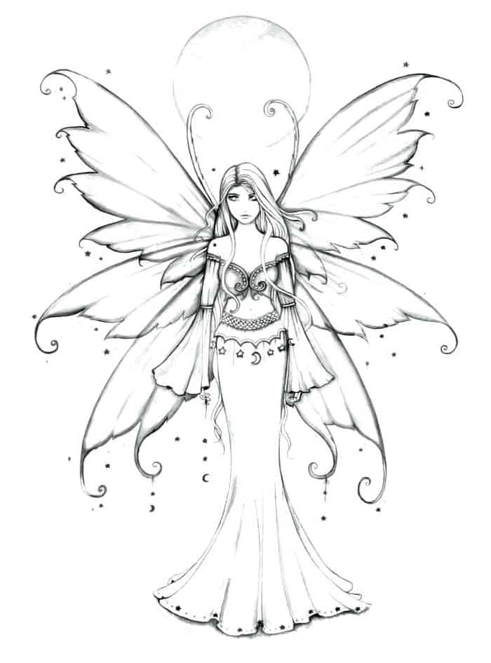 Free Fairy Coloring Pages