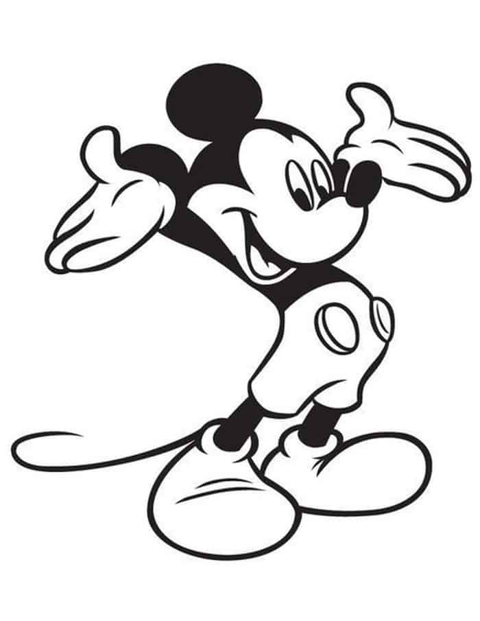 Free Mickey Mouse Coloring Pages To Print 2