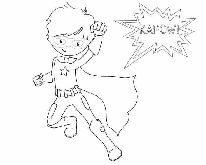 Free Printable Female Superhero Coloring Pages