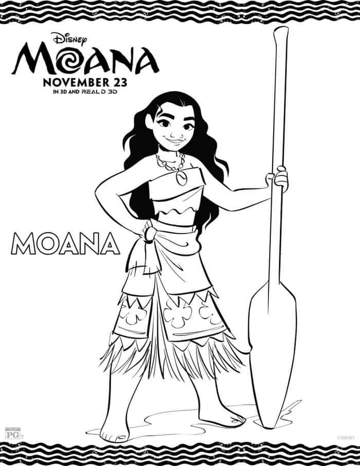 Free Printable Moana Coloring Pages