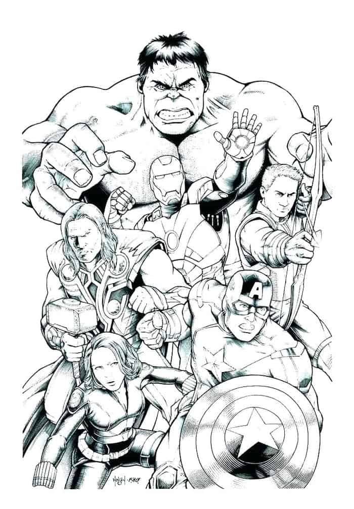 Free Superhero Coloring Pages