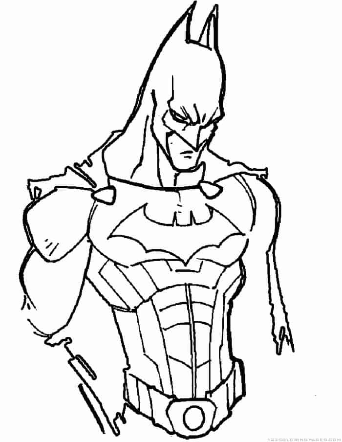 Free Superhero Printable Coloring Pages