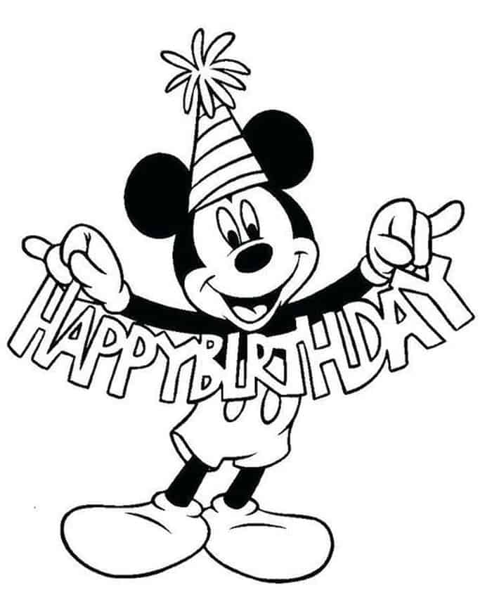 Halloween Mickey Mouse Coloring Pages