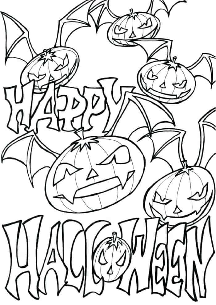 Halloween Pumpkin Coloring Pages Printables