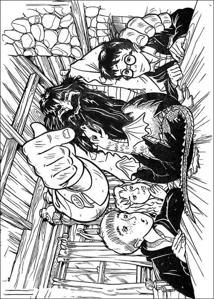 Harry Potter House Coloring Pages 1
