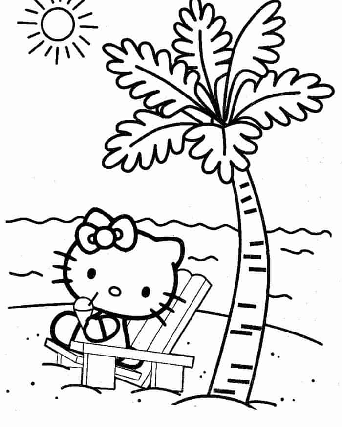 Hello Kitty Coloring Pages For Kids To Print Out