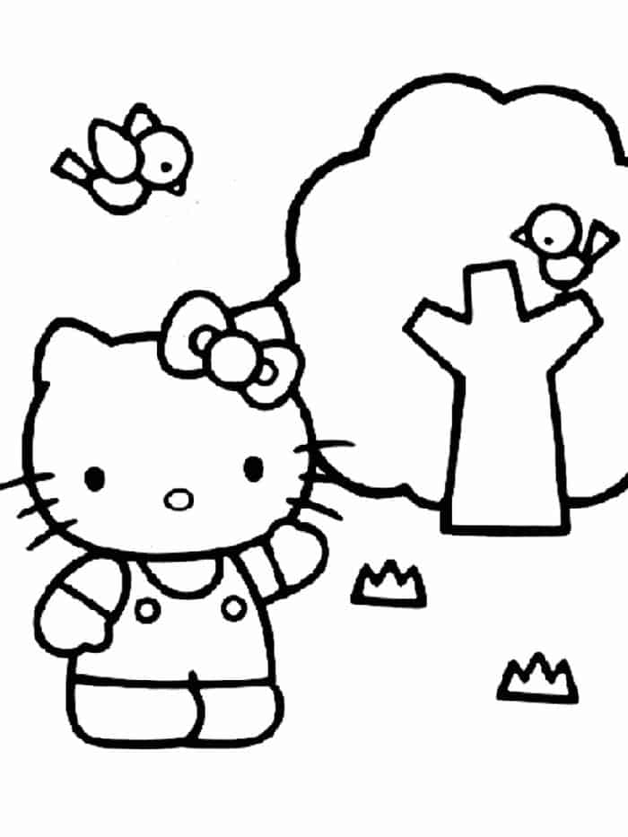 Hello Kitty Coloring Pages For Kids
