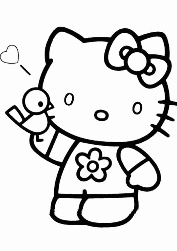 Hello Kitty Coloring Pages Free Printable