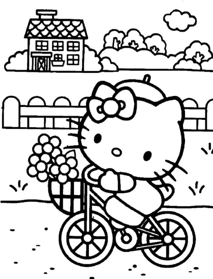 Hello Kitty Coloring Pages Printable