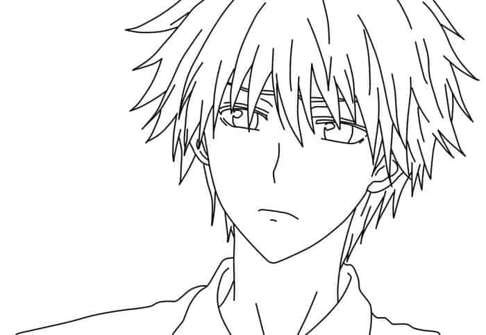 Kawaii Anime Girl Coloring Pages 1