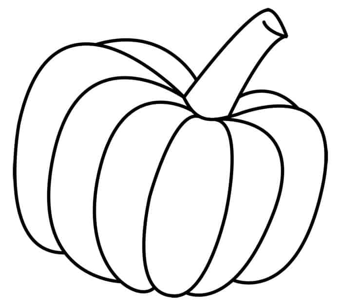 Large Pumpkin Coloring Pages