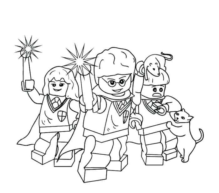 Lego Harry Potter Coloring Pages 1