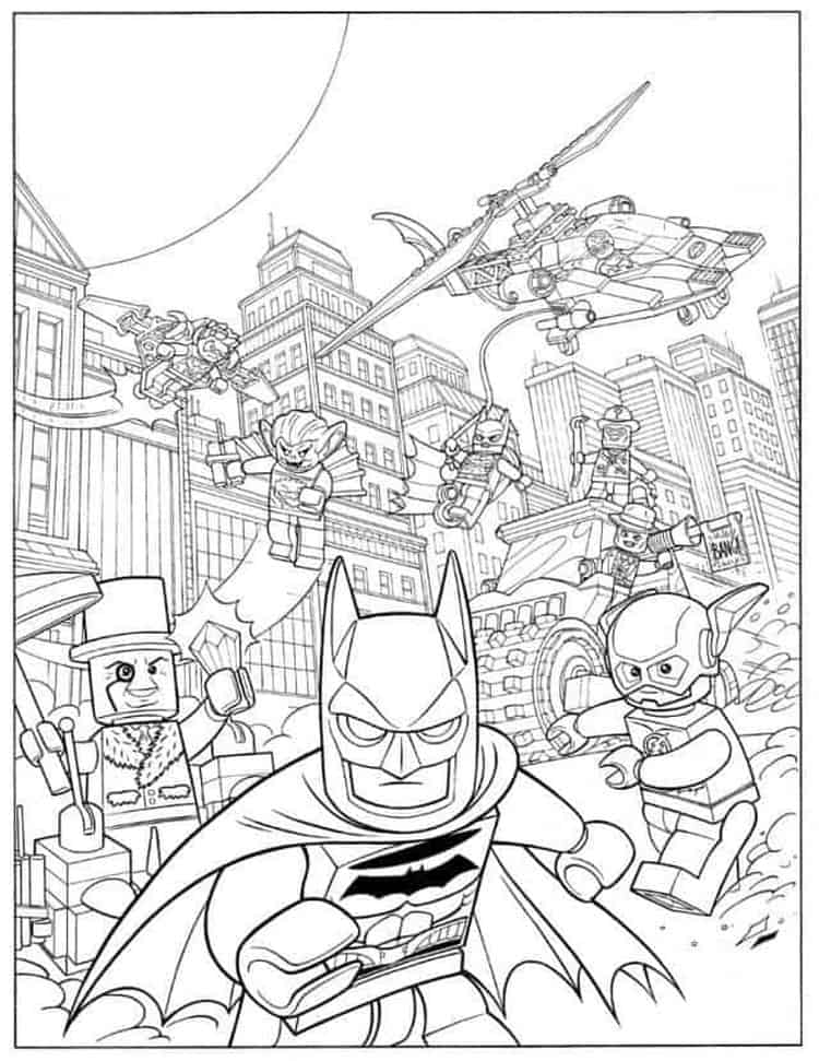 Lego Batman Coloring Pages Printable