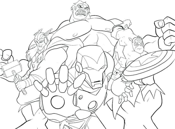 Marvel Superhero Coloring Pages