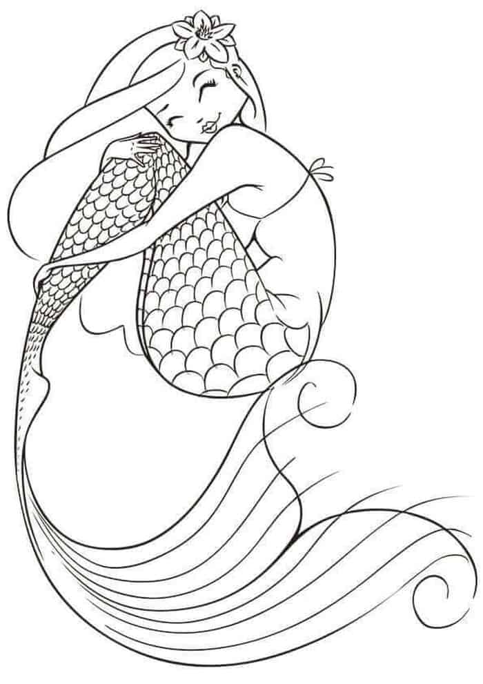 Mermaid Coloring Pages Printable