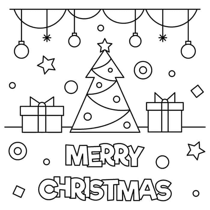 Merry Christmas Coloring Pages 1
