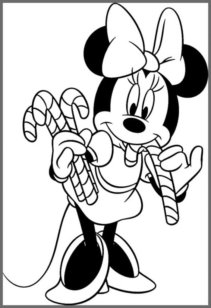 Mickey Mouse Christmas Coloring Pages 2