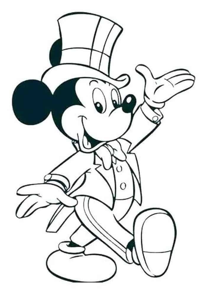 Mickey Mouse Coloring Pages Christmas