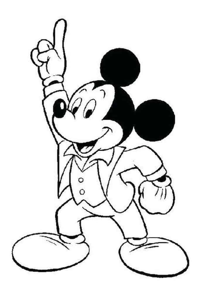 Mickey Mouse Coloring Pages For Kids