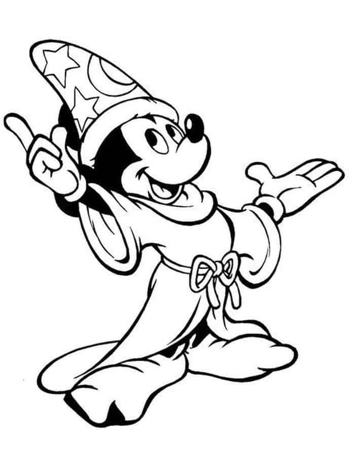 Mickey Mouse Valentines Day Coloring Pages