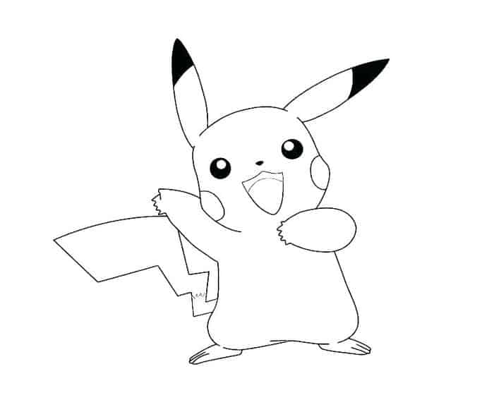 Ninja Pikachu Coloring Pages