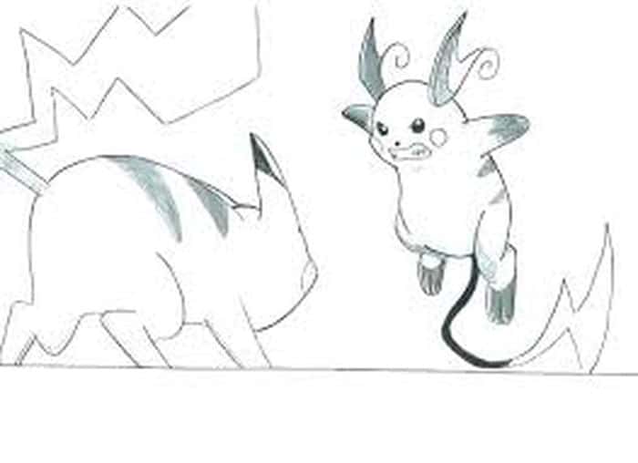 Pikachu And Pichu Coloring Pages