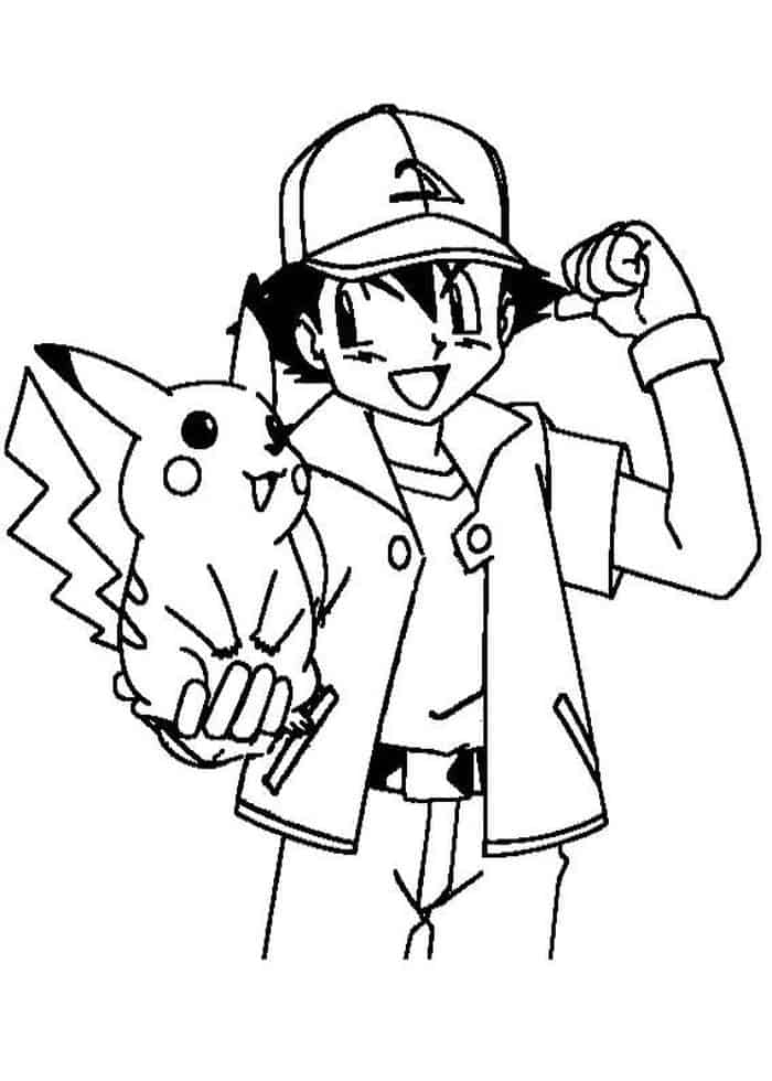 Pikachu Card Coloring Pages
