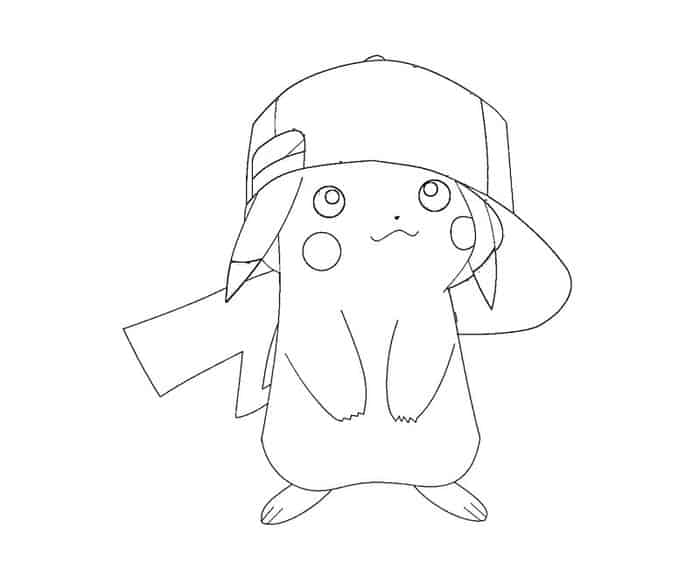 Pikachu Coloring Pages Printable 1